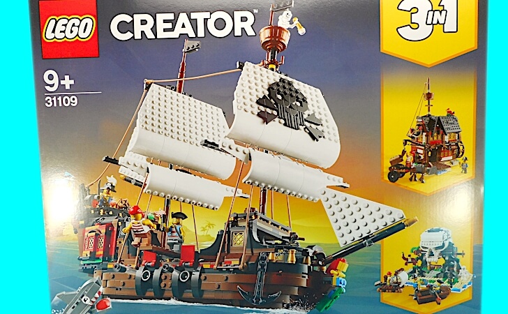 レゴ クリエイター 海賊船 31109をレビュー! パイレーツのミニフィグや 