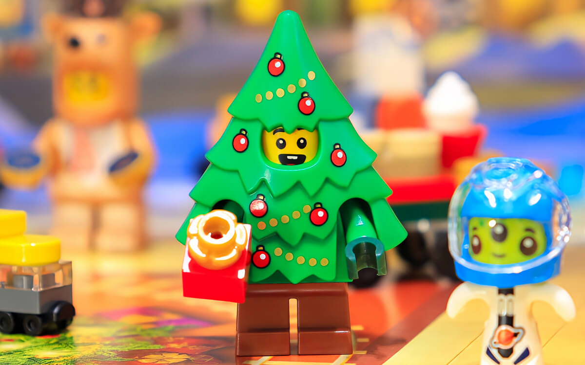 クリスマスツリーのミニフィグ